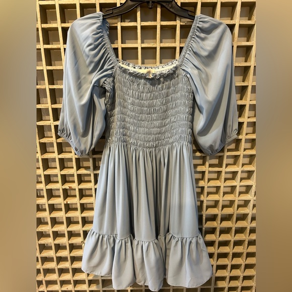 Light blue girls / teen dress 12y - Picture 3 of 3